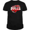 Flaming Grim Reaper Chicago Bulls logo shirt