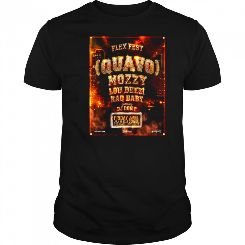 Flex Fest Denver 2025 At The Fillmore Auditorium On July 18 2025 Shirt