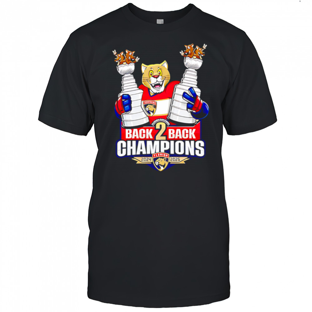 Florida Back To Back Champions Stanley Cup funny mascot shirt
