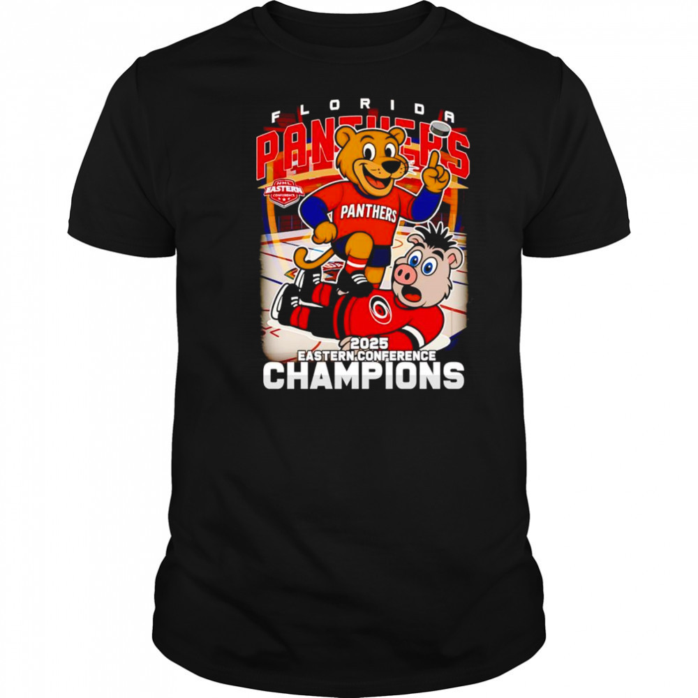 Florida Panthers 2025 Eastern Conference Champions mascot shirt