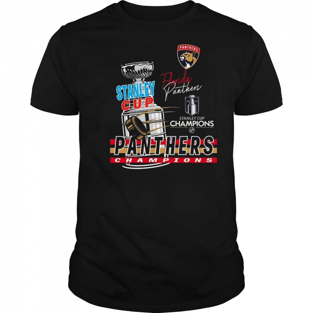 Florida Panthers 2025 Stanley Cup Champions Raise The Cup Arch Shirt