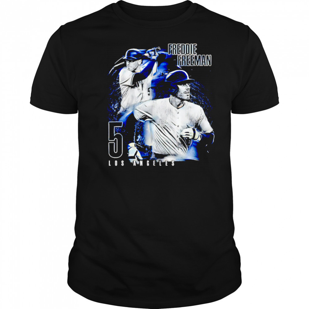 Freddie Freeman Los Angeles D Grunge shirt