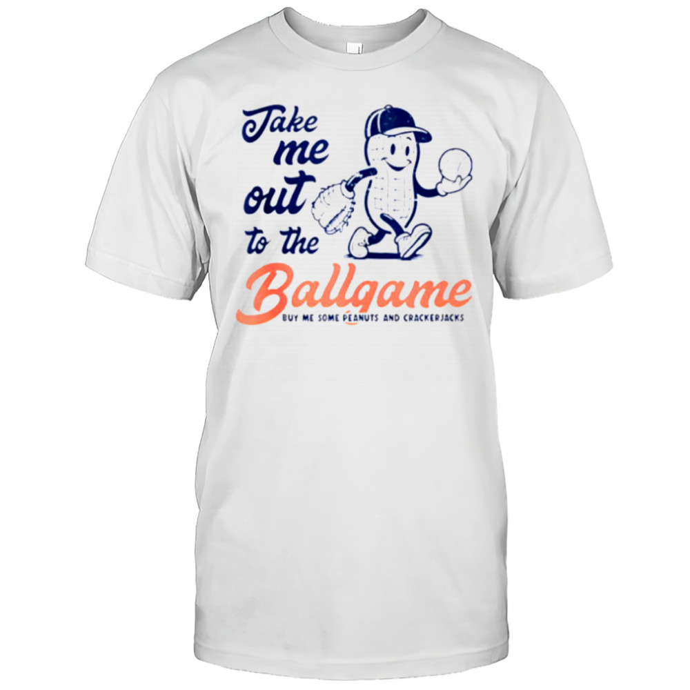 Funny Peanuts Take Me Out To The Ball Game Baseball Shirt