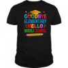 Graduation From Elementary To Middle School 2025 For Her Him shirt