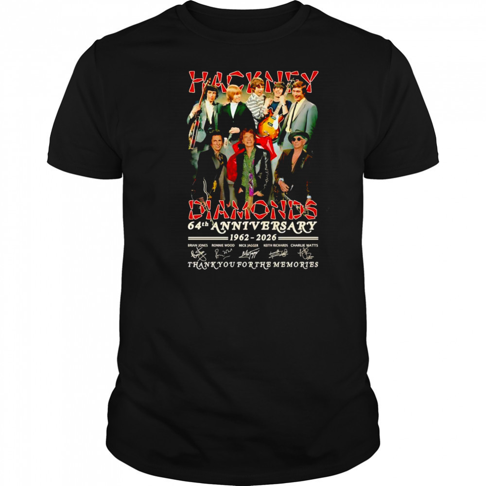 Hackney Diamonds 64th anniversary 1962 2026 thank you for the memories shirt