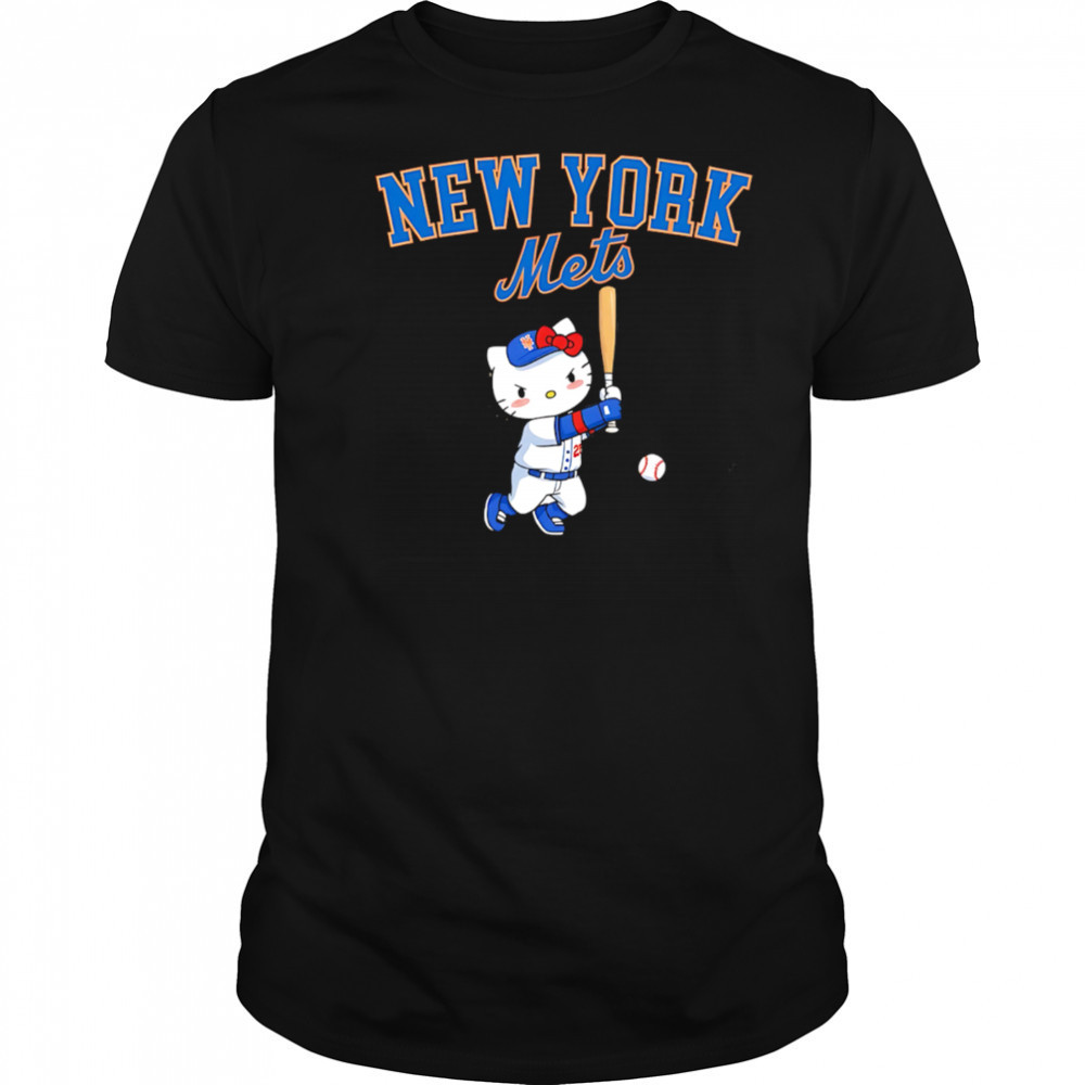 Hello Kitty New York Mets baseball player shirt