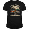 I Tow Things And I Know Things Fathers Day Hiking Funny shirt
