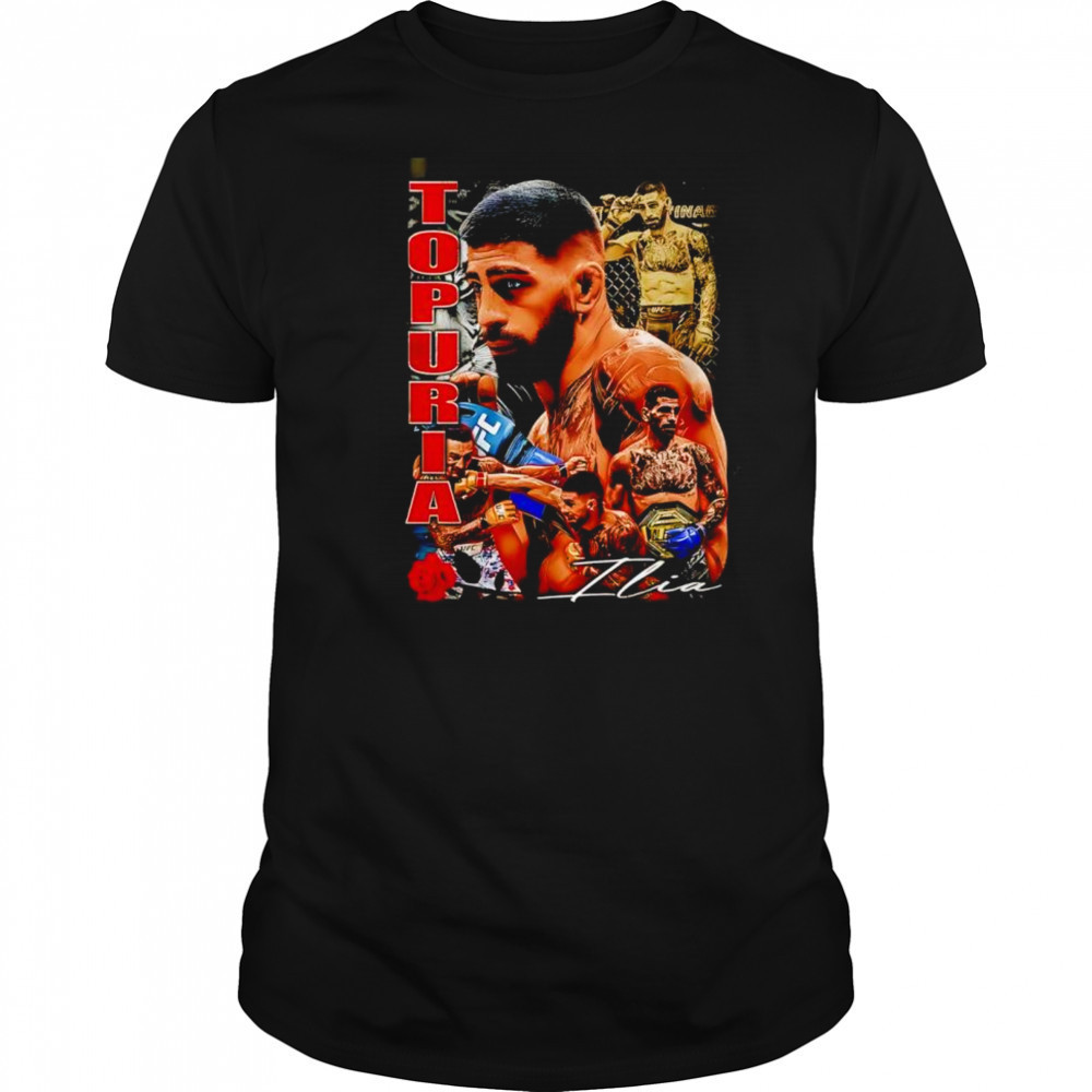 Ilia Topuria UFC graphic retro shirt