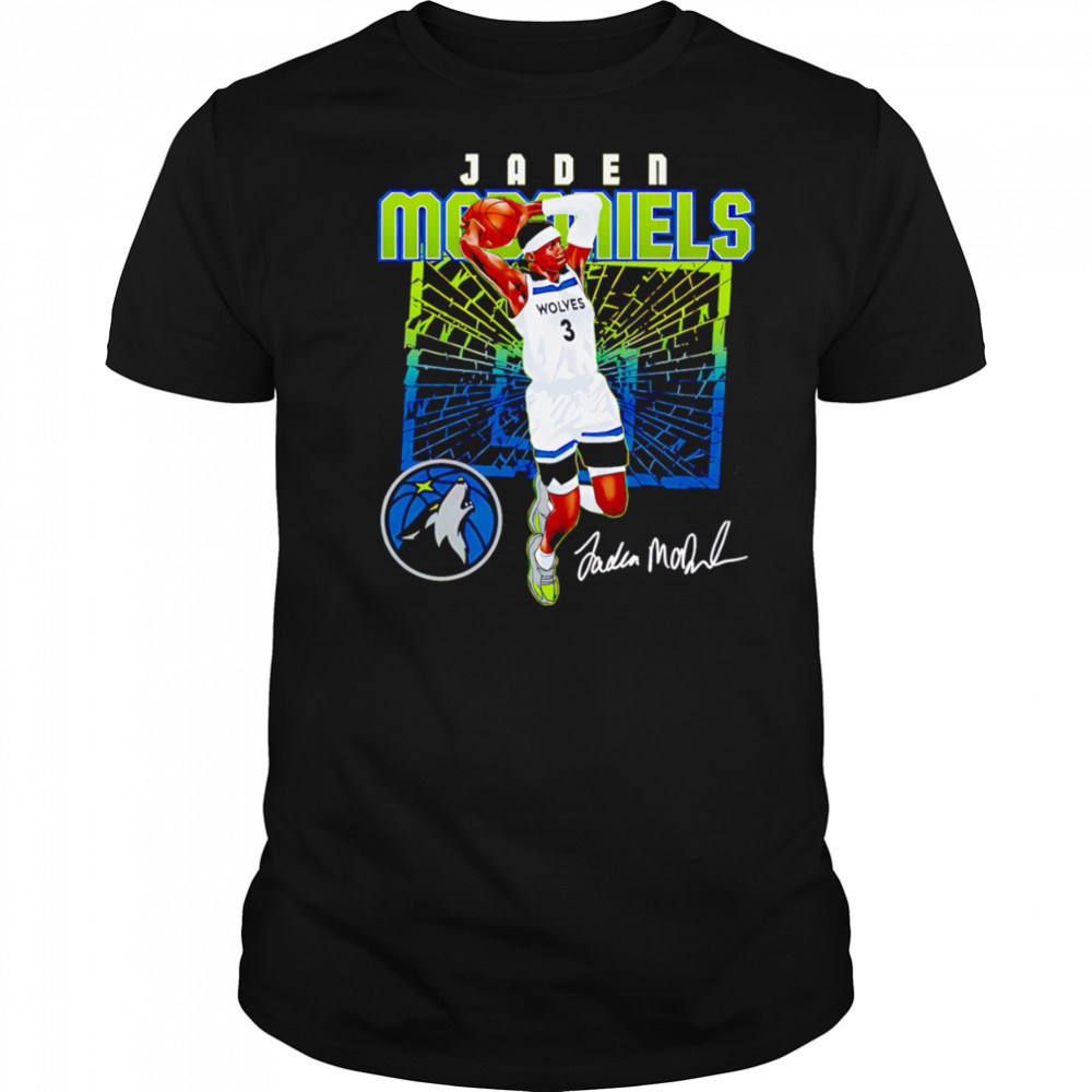 Jaden McDaniels Minnesota Timberwolves Shattered shirt