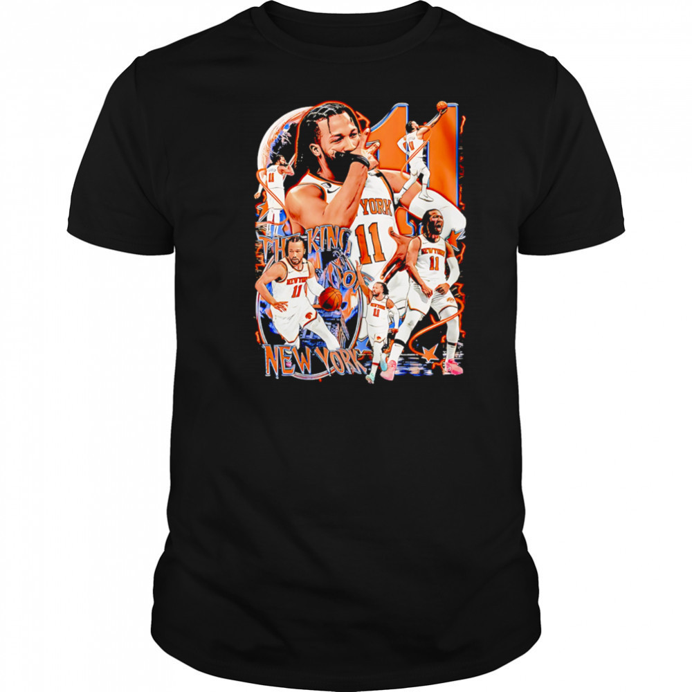 Jalen Brunson number 11 King New York graphic vintage shirt