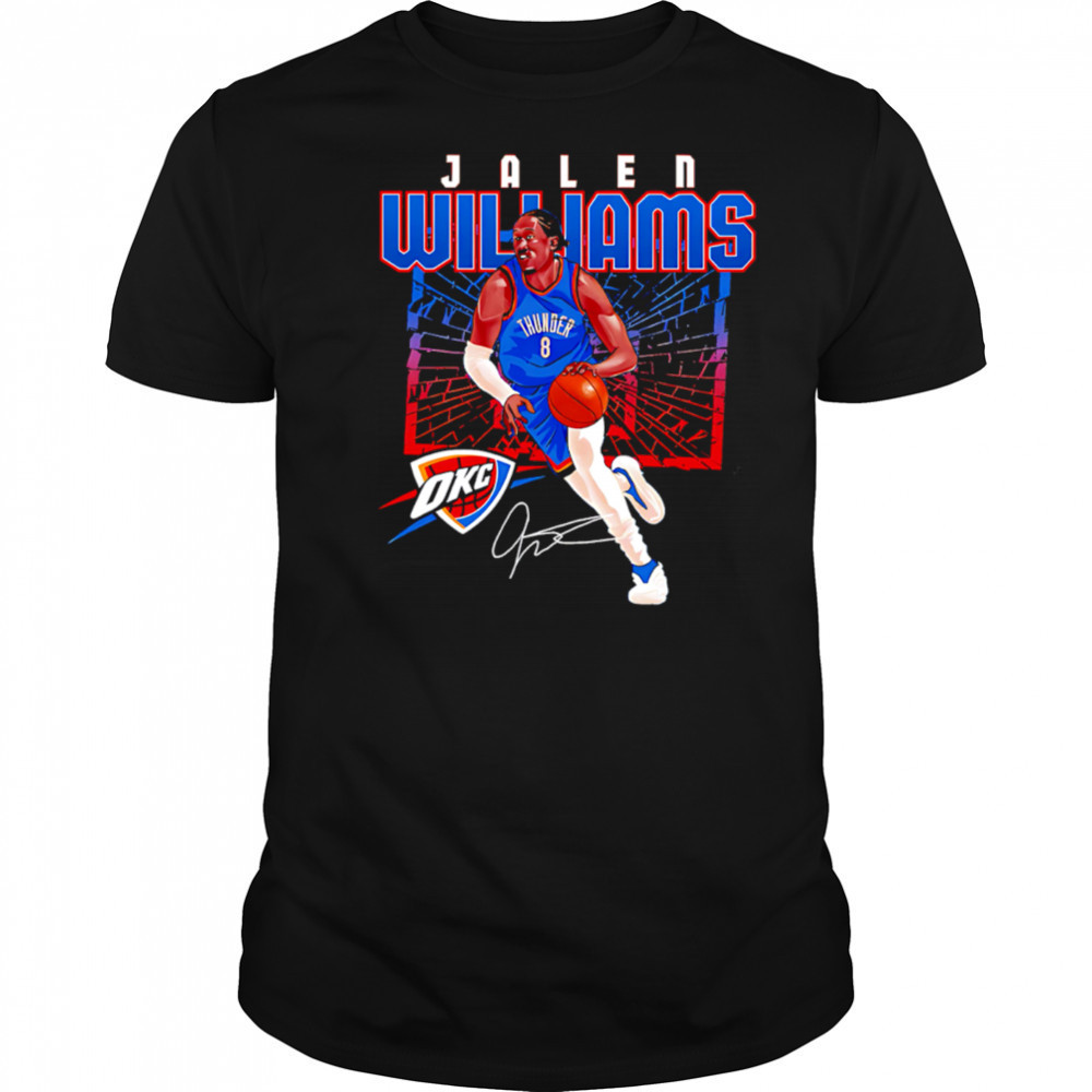 Jalen Williams Oklahoma City Thunder Shattered shirt