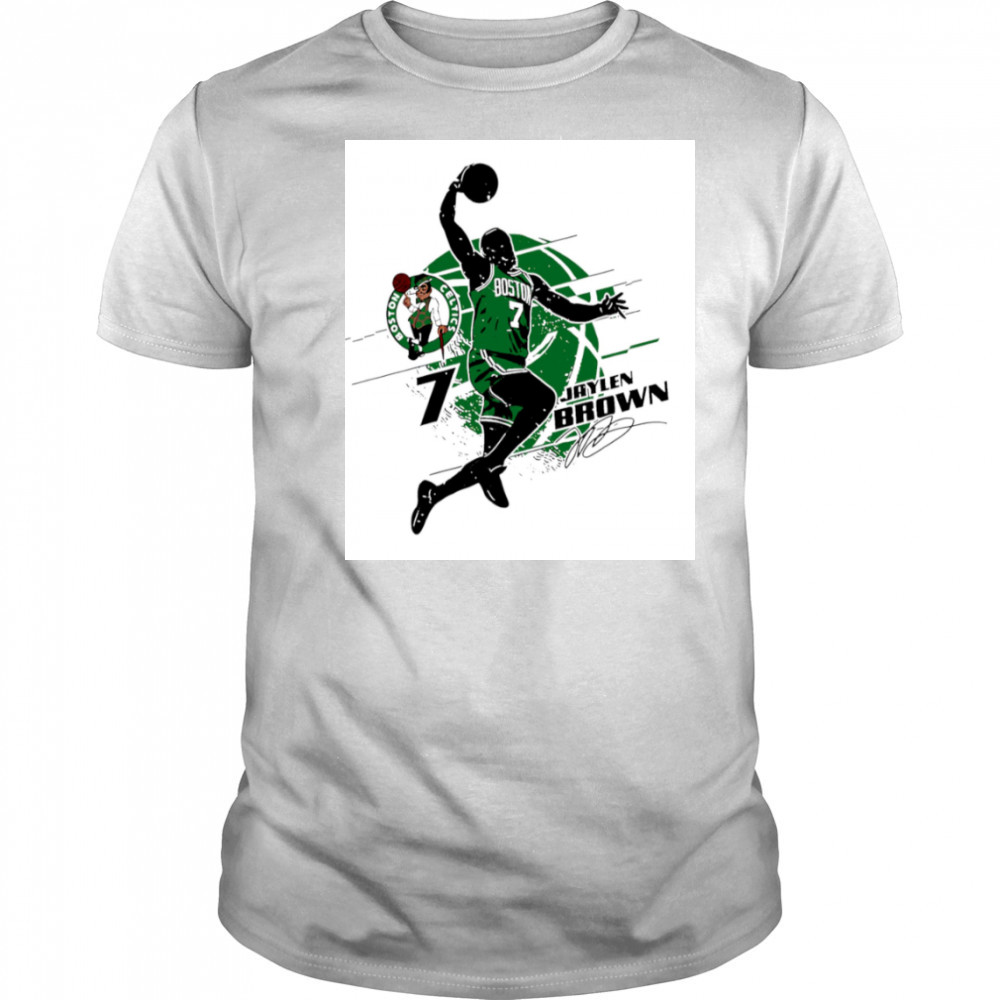 Jaylen Brown Boston Celtics Silhouette shirt