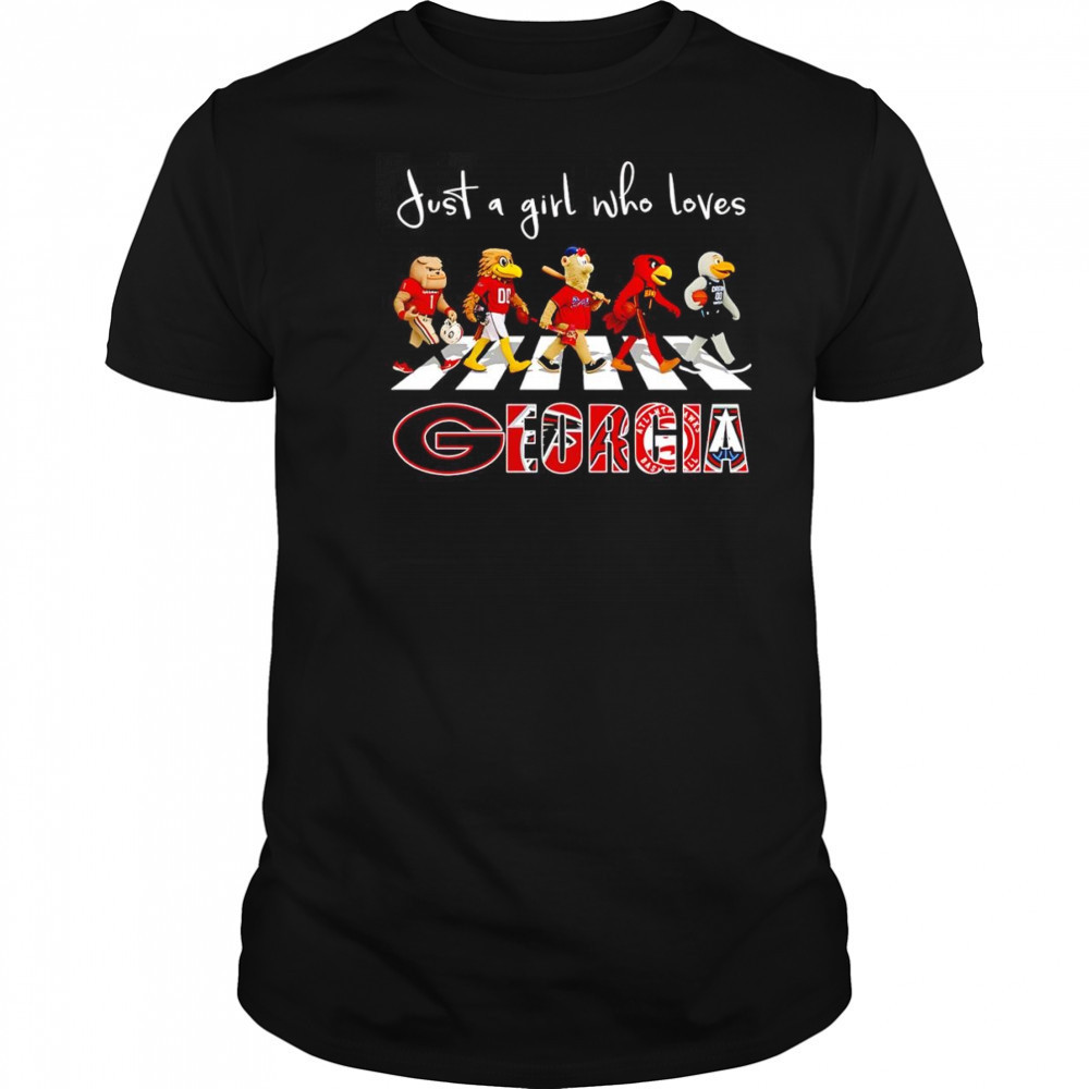 Just a girl who loves Georgia sports mascot shirt