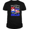 Just a woman who loves red white blue and Buffalo Bills shirt