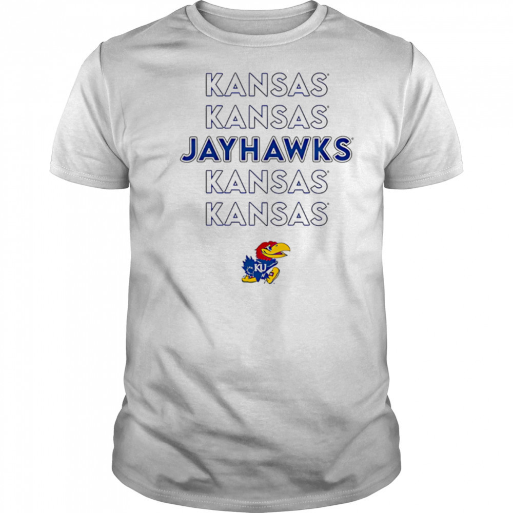 Kansas Jayhawks Stacked repeat shirt