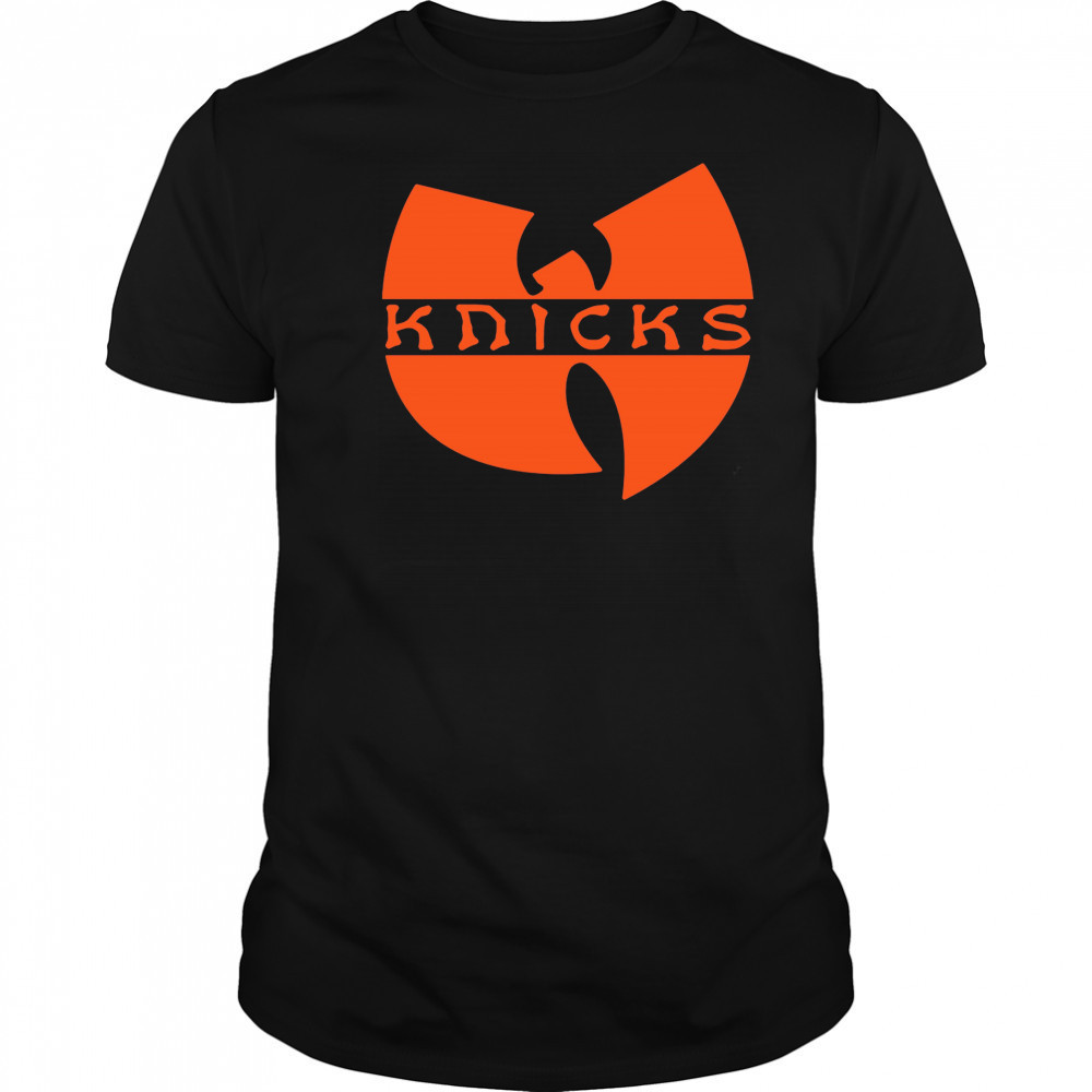 Knicks Wu-Tang logo shirt