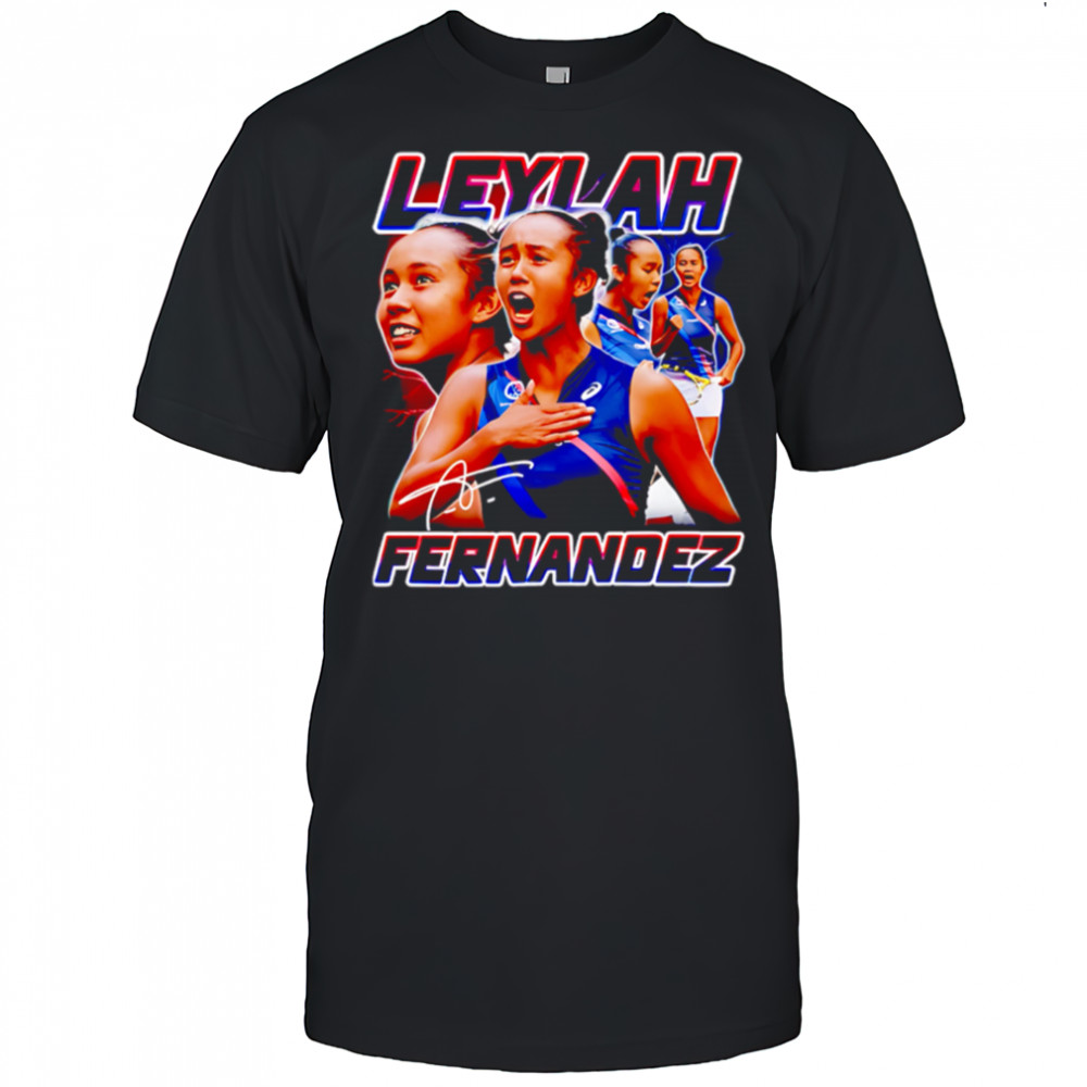 Leylah Fernandez Tennis Signature Vintage 90s shirt