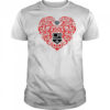 Los Angeles Kings Floral Pattern Heart logo shirt