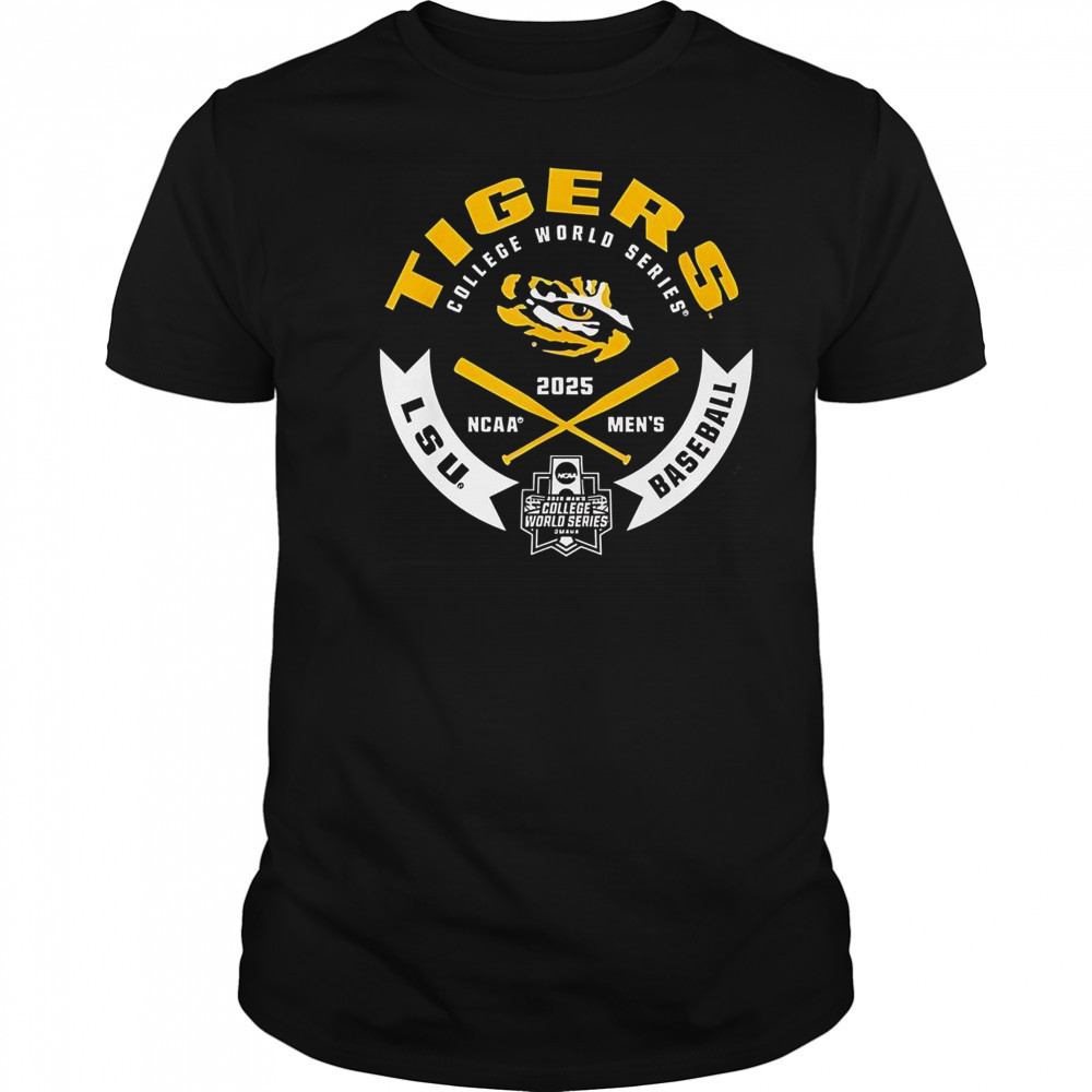 LSU Tigers College World Series NCAA 2025 Baseball T-Shirt