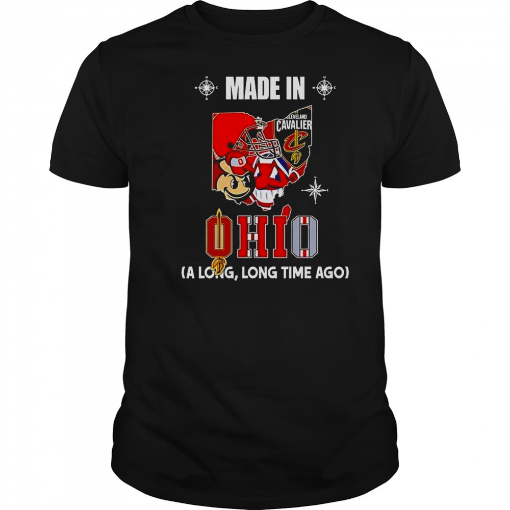 Made In Ohio A Long And Long Time Ago Logos In Map 2025 Shirt