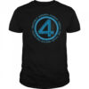 Marvel The Fantastic Four_ First Steps Team Names 4 Logo T Shirt