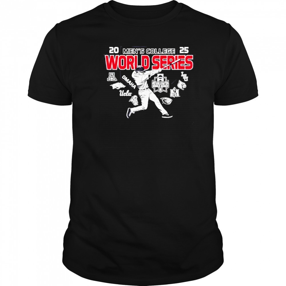 Men’s College World Series 2025 NCAA Baseball 8 Team Hitter Shirt