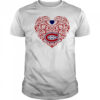Montreal Canadiens Floral Pattern Heart logo shirt