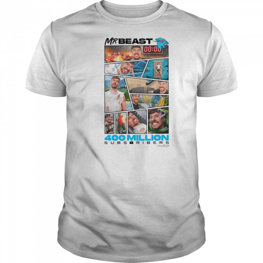 Mr Beast 400 Million Subscribers shirt
