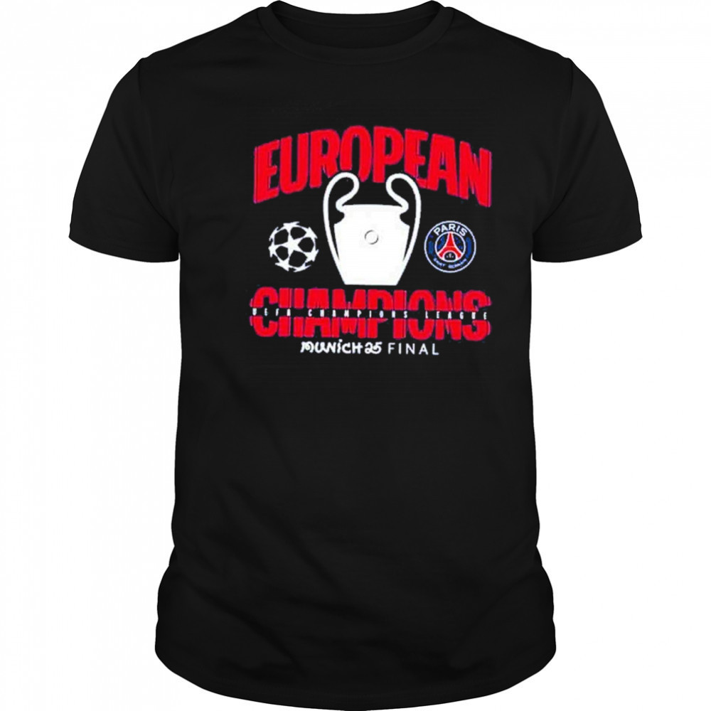 Munich 25 Final PSG UCL Champions 2025 European Champions Graphic T-Shirt