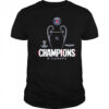 Munich 25 Final PSG UCL Champions 2025 Trophy Outline Graphic T-Shirt