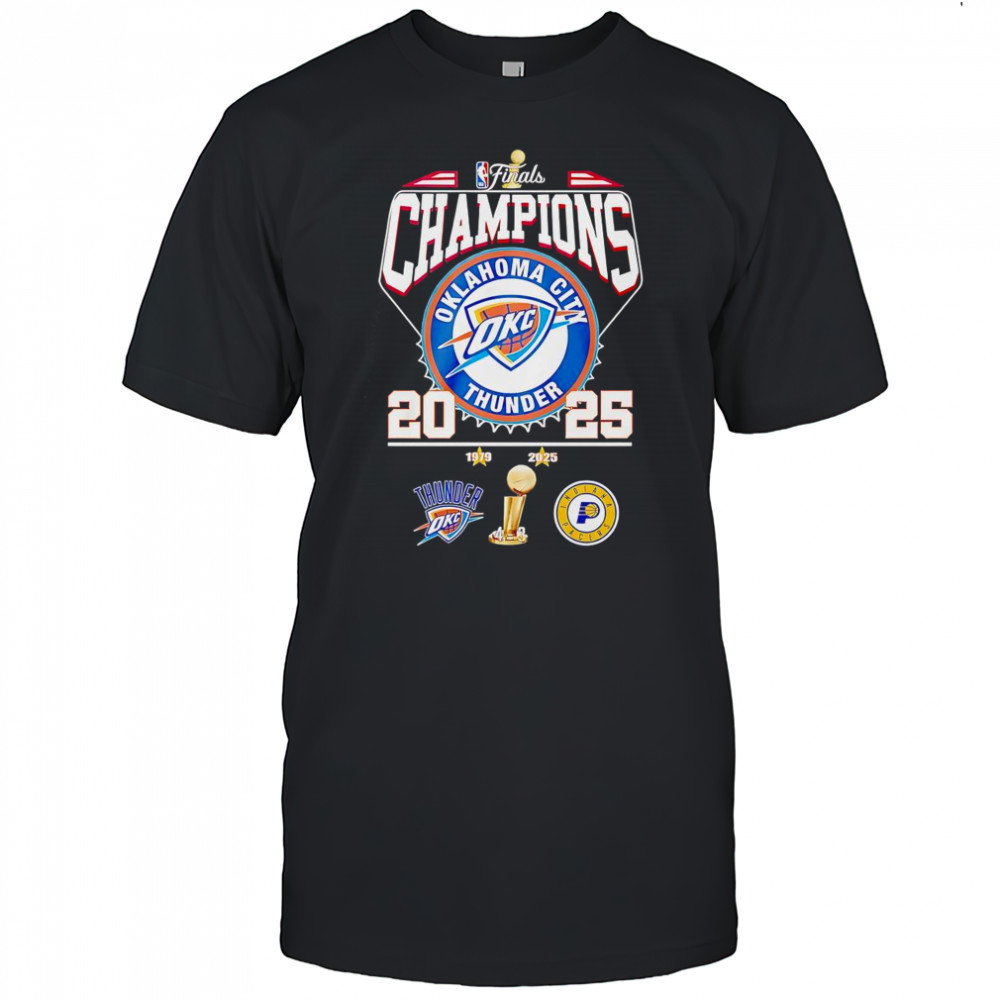 NBA Finals Champions 2025 Oklahoma City Thunder T-Shirt
