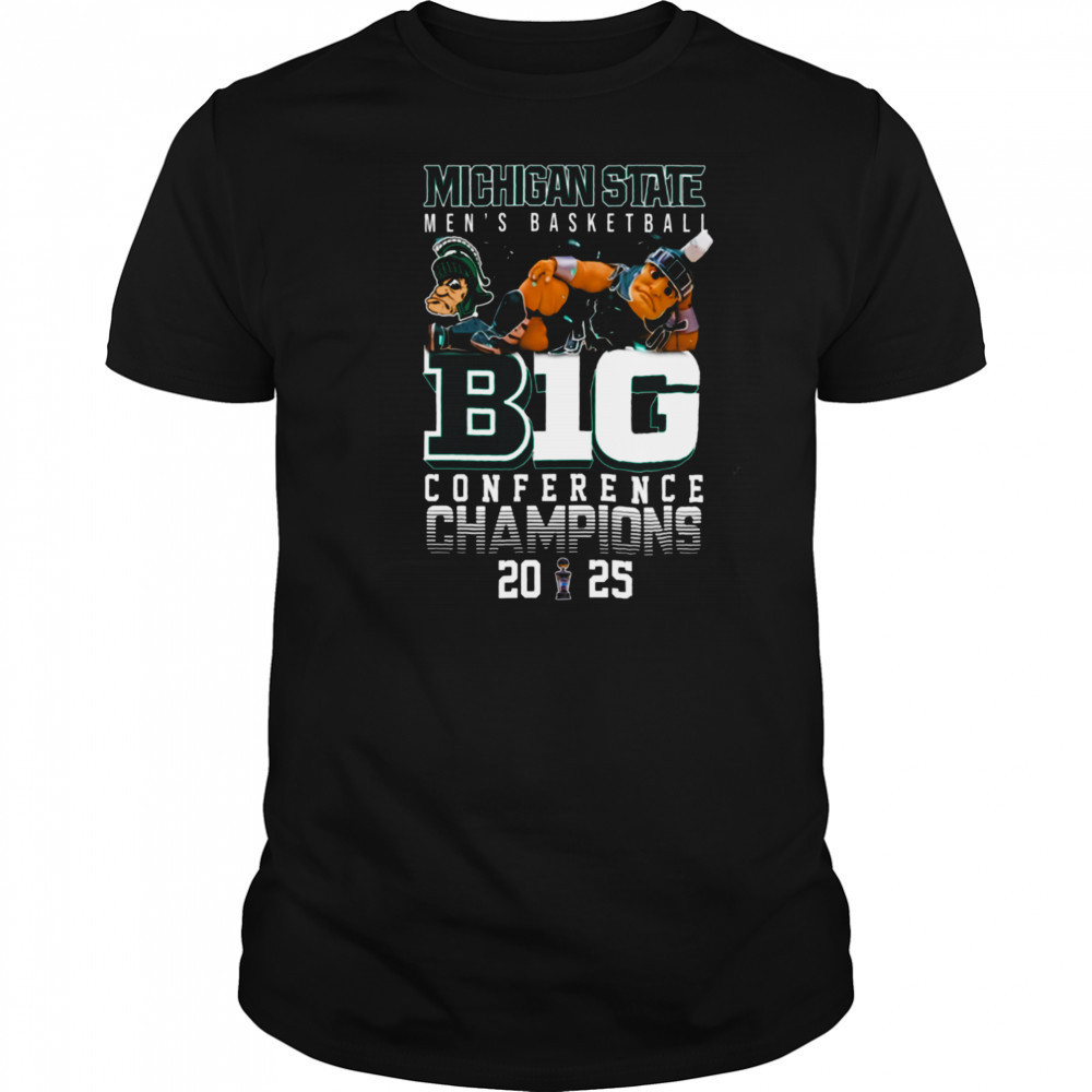 NCAA Michigan State Spartans Men’s Basketball B1G Conference Champions 2025 T Shirt