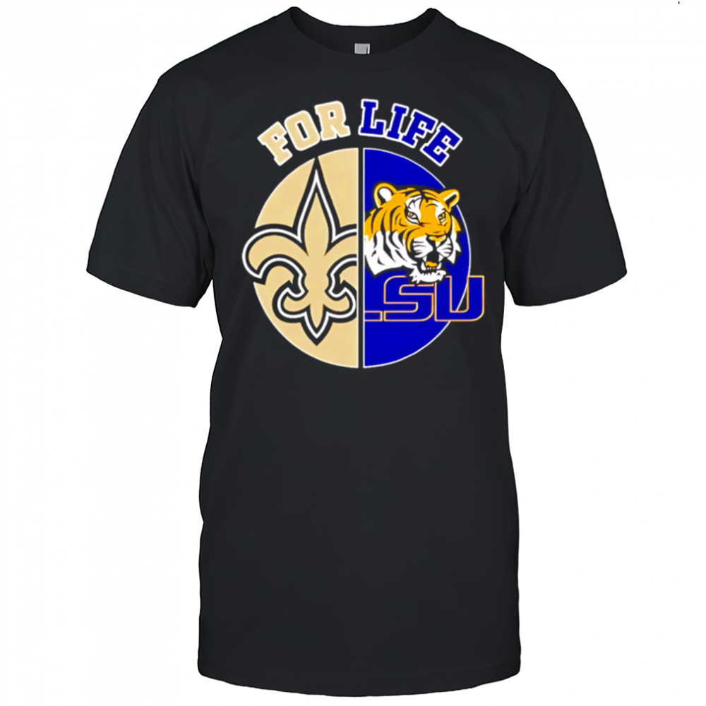 New orleans saintss and lau for life shirt