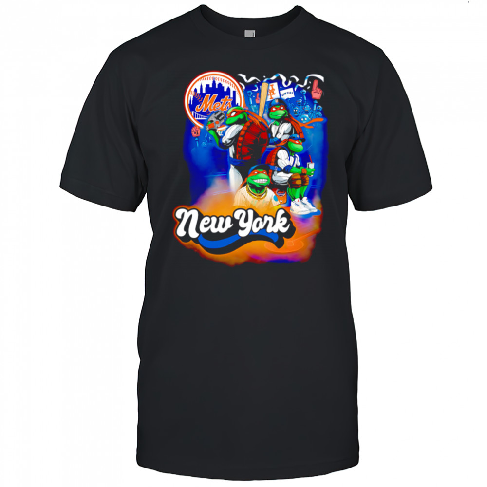 New York Mets Ninja Turtle baseball shirt