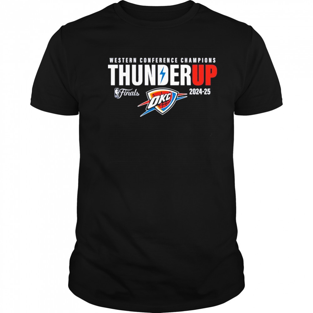 Oklahoma City Thunder 2025 Western Conference Champions Hometown Collection T-Shirt