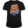 Oklahoma City Thunder basketball starting 5 players team stars caricature shirt