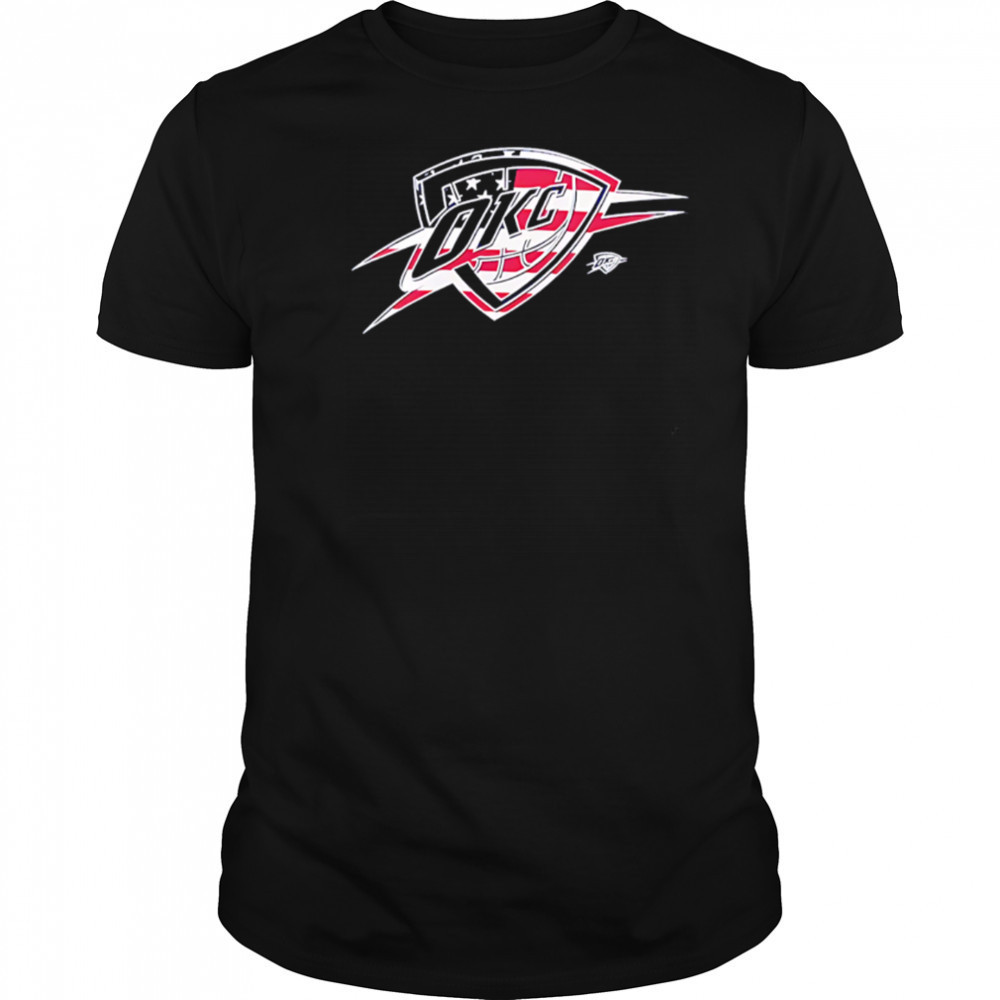 Oklahoma City Thunder Final NBA 2025 Finals Flag Logo shirt