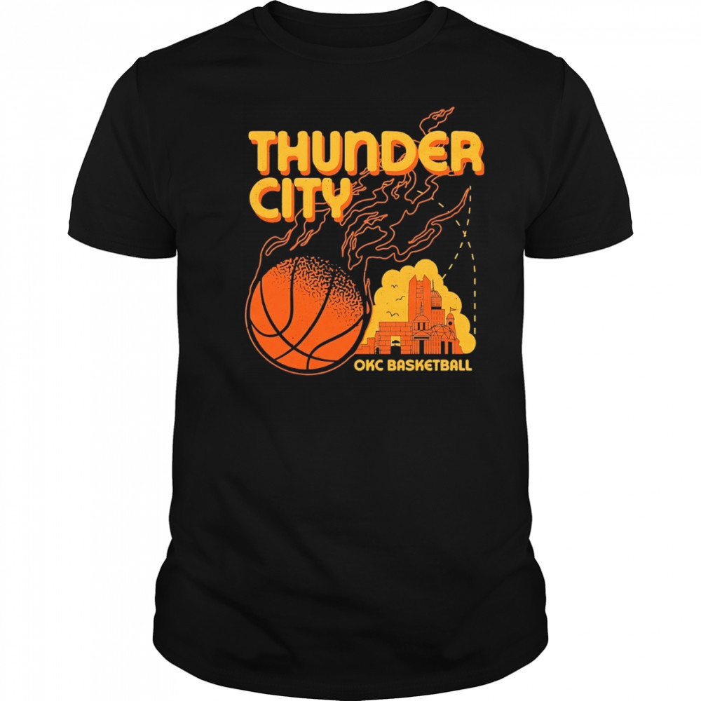 Oklahoma City Thunder NBA Basketball Thunders City fire shirt