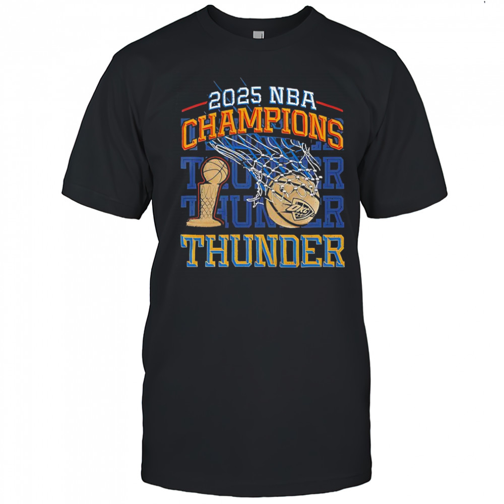Oklahoma City Thunder NBA Finals Champions 2025 Retro T-Shirt