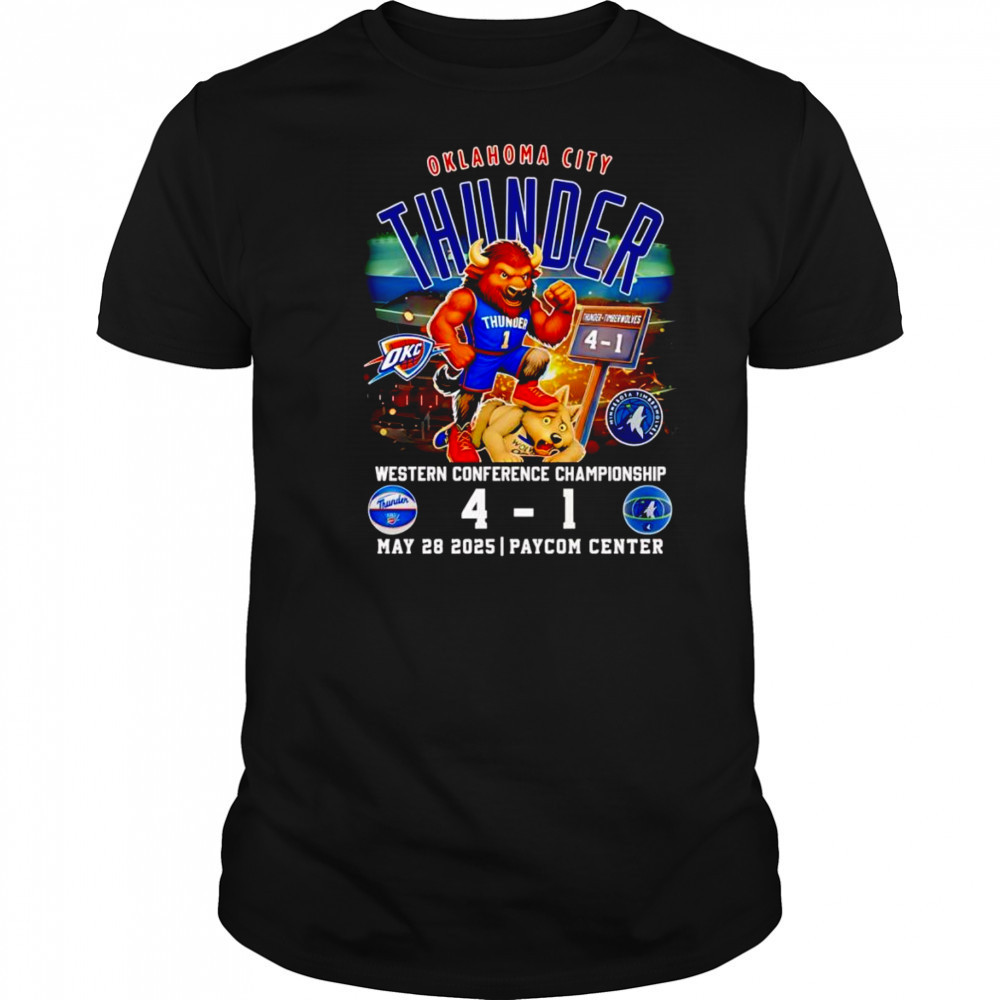 Oklahoma City Thunder Western Conference Championship mascot shirt