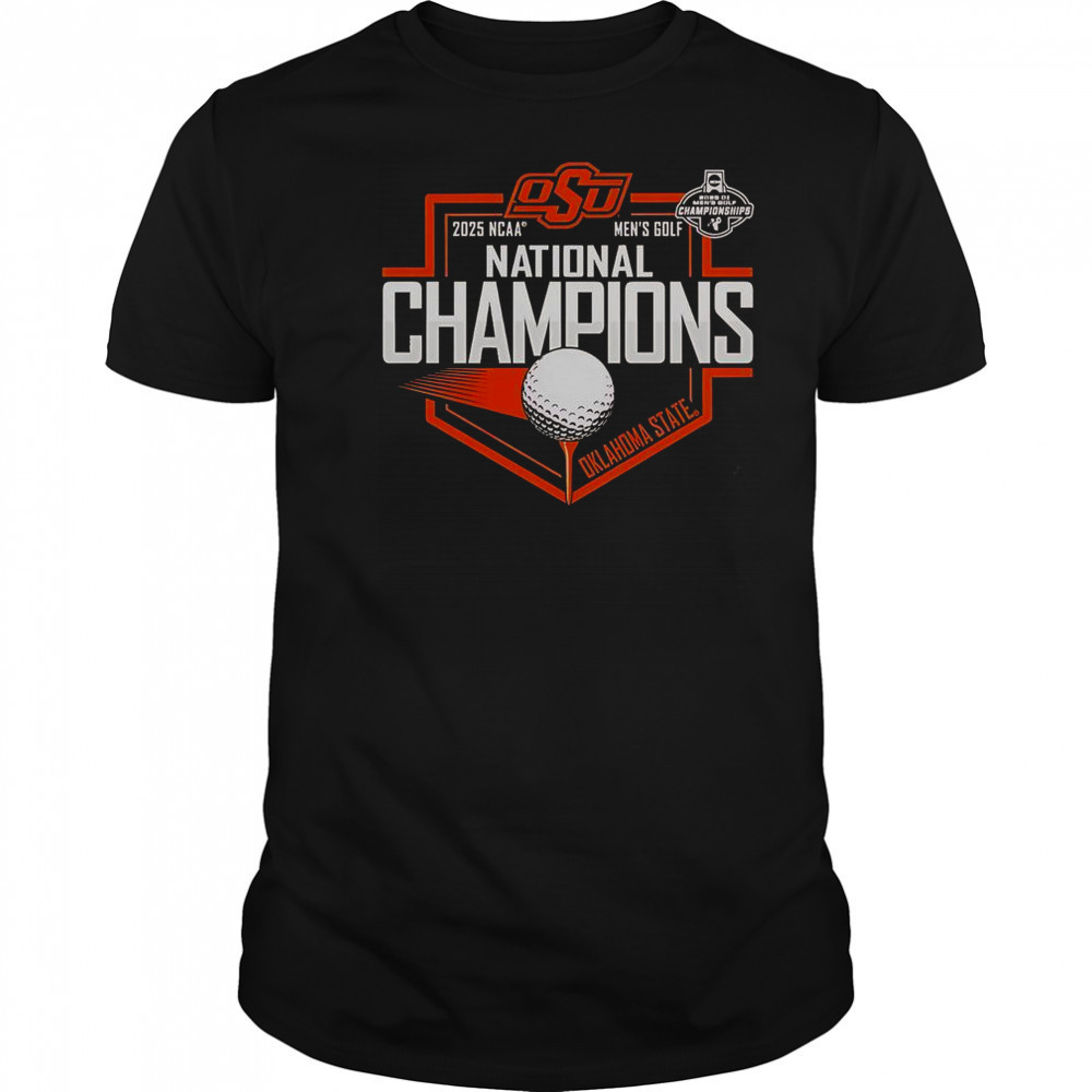Oklahoma State Cowboys 2025 2025 NCAA Golf Champions T-Shirt
