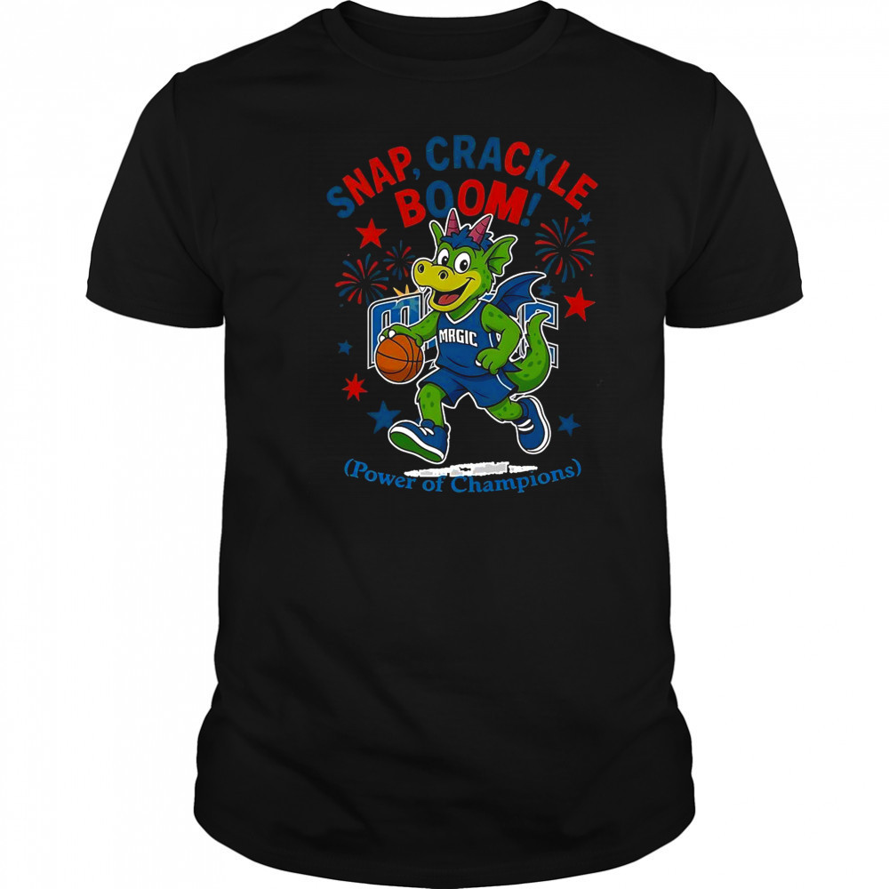Orlando Magic Snap Crackle Boom Power Of Champions Indepencence Day T-Shirt