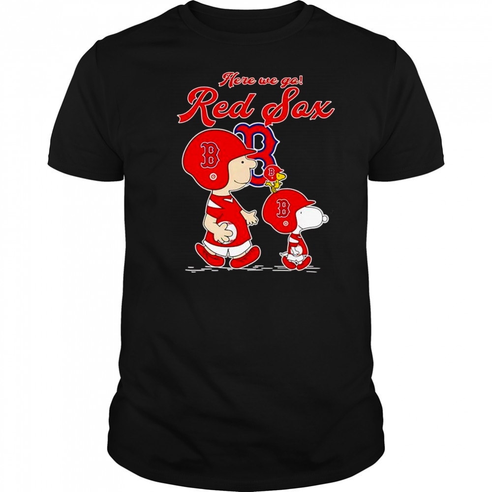 Peanuts here we go Boston Red Sox shirt