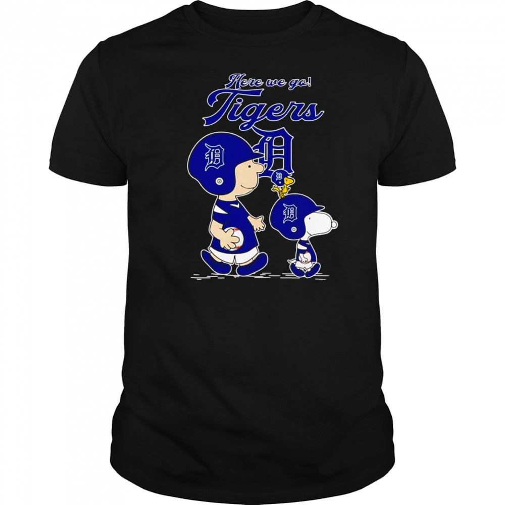 Peanuts here we go Detroit Tigers shirt