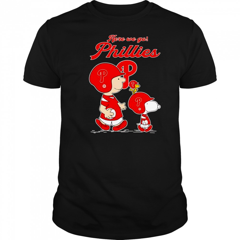 Peanuts here we go Philadelphia Phillies shirt