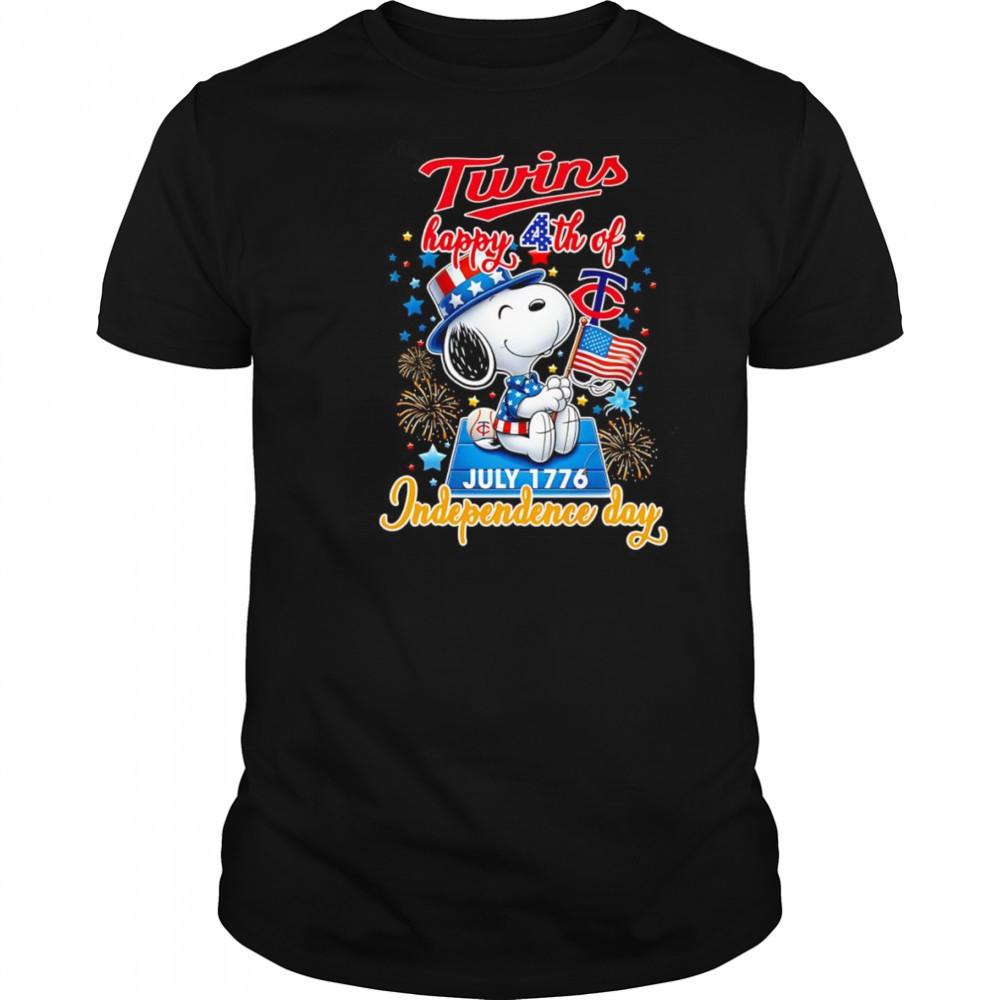 Peanuts Twins Happy 4th of July Independence day shirt