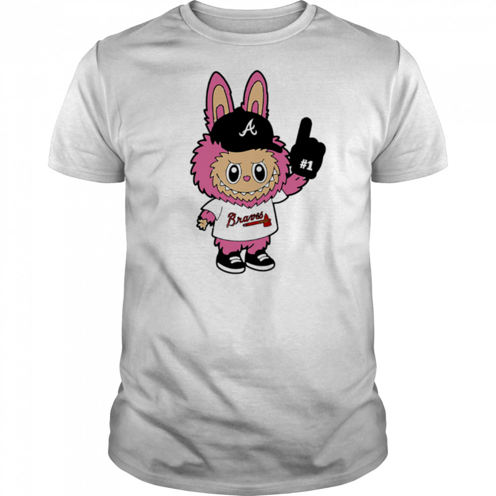 Pink Labubu Atlanta Braves Labubu MLB Baseball shirt