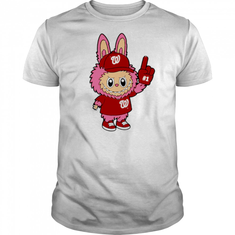 Pink Labubu Washington Nationals Labubu MLB Baseball shirt