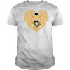 Pittsburgh Penguins Floral Pattern Heart logo shirt