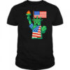 Pixel Statue of Liberty Patriotic Gaming shirt